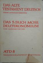 Rad, Gerhard von: Das fünfte Buch Mose ( Rad, Gerhard von: Das fünfte Buch Mose (