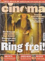 Cinema. Europas größte Filmzeitschrift 12/2001 (Dezember): Der Krieg um Der Herr der Ringe. Kinomagie oder fauler Zauber? Harry Potter - der Jungstar, den keiner kennt: wer bist du. Daniel Radcliffe?