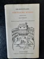 Shakespeare: Sämtliche Werke. Zweiter Ba Shakespeare: Sämtliche Werke. Zweiter Ba
