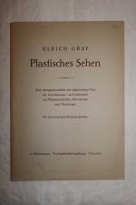 Plastisches Sehen. Zwei Anaglyphentafeln mit erläuterndem Text als Anschauungs- u. Lehrmittel zur Photogrammetrie, Stereoskopie und Physiologie. (mit zwei rot-blau Betrachtungsbrillen).