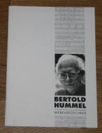 Bertold Hummel. Werkverzeichnis.