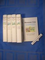 Hermann Löns Ausgewählte Werke. Band I - V (5 Bände komplett). Band1:   Mein grünes Buch, Mein braunes Buch, Mümmelmann. Band 2: Der zweckmäßige Meyer;  Kraut und Lot, Heidbilder. Band 3: Natur- und Jagdschilderungen.  Band 4: Der Wehrwolf, Die Häuser von Ohlenhof, Tagesarbeit.  Band 5: Gedichte und Balladen, Das zweite Gesicht Hrsg. von Hans A. Neunzig.