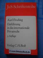 Einführung in das internationale Privatrecht einschliesslich der Grundzüge des internationalen Verfahrensrechts. von, Juristische Schulung, Schriftenreihe der Juristischen Schulung ; H. 18.