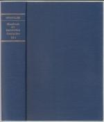 Handbuch der bayerischen Geschichte. Dritter Band III /3., Franken, Schwaben, Oberpfalz bis zum Ausgang des 18. Jahrhunderts. Erster und zweiter Teilband. Herausgegeben von Max Spindler, em. o. Professor an der Universität München