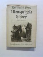 Hermann Löns: Ulenspeigels Lieder. Volks