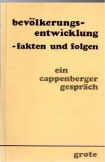 Bevölkerungsentwicklung - Fakten und Folgen: Ein Cappenberger Gespräch