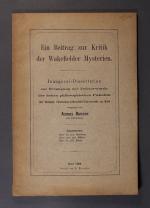 Ein Beitrag zur Kritik der Wakefielder Mysterien. Inaugural-Dissertation zur Erlangung der Doktorwürde der Königl. Christian-Albrechts-Universität zu Kiel. Von Ausmus Bunzen aus Glücksburg.