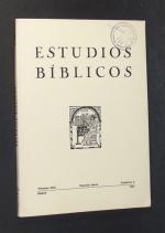 Estudios biblicos. Publicatión trimestral del Centro de Estudios Teològicos "San Dámaso" en coloboration con la Asociatión Biblica Espanola. Director: Alfonso de la Fuente Adánez. Volumen XLIX. Segunda época. Cuaderno 3.