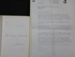 Max Bill: Brief mit Unterschrift und eig