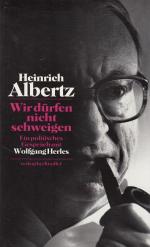 Wir dürfen nicht schweigen : ein politisches Gespräch mit Wolfgang Herles.