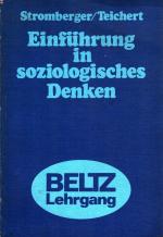 Einführung in soziologisches Denken. / Beltz-Lehrgang