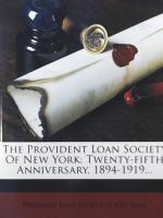 Provident Loan Society of New York: The Provident Loan Society of New York: The