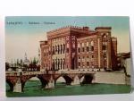 AK Sarajevo. Rathaus. Vijecnica. Brücke,