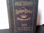 Genealogisches Taschenbuch der Adeligen Häuser 1888 (kleinformatiges Buch).