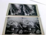 2 Fotos Stereoskopie/ Stereofotografie. Königsee Bayern. Fotograph I. B. Rottmayer, Berchdesgaden