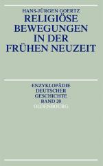 Hans-Jürgen Goertz: Religiöse Bewegungen