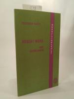 Interpretationen zu Robert Musil