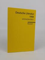 Deutsche Literatur 1988 Jahresüberblick