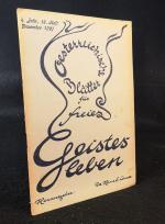 Österreichische Blätter für freies Geistesleben. 4. Jahr. Heft 12. Dezember 1927.