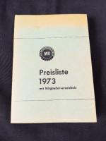 Maschinenring Lübeck/Eutin-Süd e.V.: Richtpreis-Tabelle mit Mitgliederverzeichnis 1973.