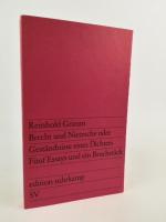 Brecht und Nietzsche oder Geständnisse eines Dichters. Fünf Essays und ein Bruchstück