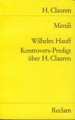 Clauren, Heinrich und Wilhelm Hauff: Mim Clauren, Heinrich und Wilhelm Hauff: Mim