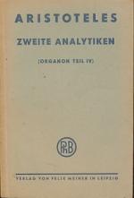 Aristoteles: Lehre vom Beweis (des Organ