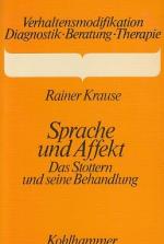 Rainer Krause: Sprache und Affekt : das Rainer Krause: Sprache und Affekt : das