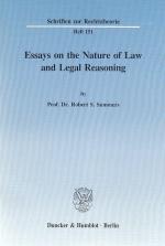 Summers, Robert S.: Essays on the nature Summers, Robert S.: Essays on the nature