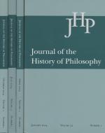 4 Volumes in 1] Journal of the History of Philosophy: Volume 52 - January 2014, Number 1; April 2014, Number 2; July 2014, Number 3; October 2014, Number 4.