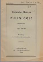 Beiträge zum Text der römischen Elegiker. [Aus: Rheinisches Museum für Philologie, N.F., 105. Bd., 4. Heft].