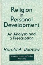 Buetow, Harold A.: Religion in personal 