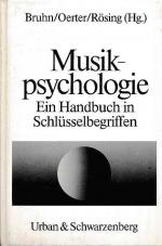 Herbert Bruhn: Musikpsychologie. Ein Han Herbert Bruhn: Musikpsychologie. Ein Han