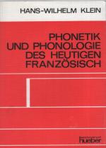 Hans-Wilhelm Klein: Phonetik und Phonolo