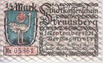 Notgeld: Serienschein] 1/2 Mark, Stadtkassenschein Strausberg. 1. September 1921.