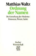 Matthias Waltz: Ordnung der Namen. Die E