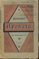 Maximilian Harden: Apostata.