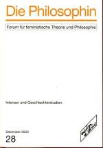 Die Philosophin  Nr. 28. Forum für feministische Theorie und Philosophie: Intersex und Geschlechterstudien.