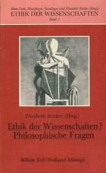 Ströker, Elisabeth (Hrsg.): Ethik der Wi Ströker, Elisabeth (Hrsg.): Ethik der Wi