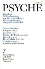 Psyche  50. Jahrgang 1996, Heft 7.