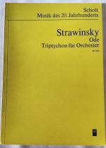 Ode : Triptychon für Orchester. Orchester. Studienpartitur.