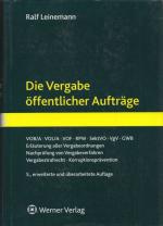 Ralf Leinemann: Die Vergabe öffentlicher