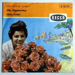 Lys Assia – Oh, Signorina / Mein Teddy (1958) Vinyl-Single, 7", Schlager, gebr.