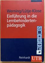 Werning, Rolf; Lütje-Klose, Birgit: Einf Werning, Rolf; Lütje-Klose, Birgit: Einf