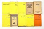 10 Reclamhefte Antike Autoren: 1. Handbüchlein der Ethik 2. Historien 3. Phaidros 4. Gedenkrede des Perikles auf die Gefallenen 5. Anabasis 6. Die Verschwörung des Catilina 7. Der Jugurthinische Krieg 8. Über den Staat 9. Vom glückseligen Leben und andere Schriften 10. Res gestae / Tatenbericht