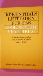 KÜKENTHALS LEITFADEN FÜR DAS ZOOLOGISCHE PRAKTIKUM.