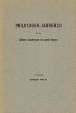 Philologen-Jahrbuch für das höhere Schul