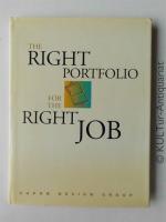 The Right Portfolio For The Right Job.