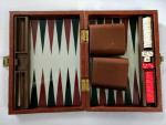 Magnetic Backgammon im Kunstlederkoffer.