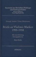 Briefe an Vladimir Markov 1955-1958